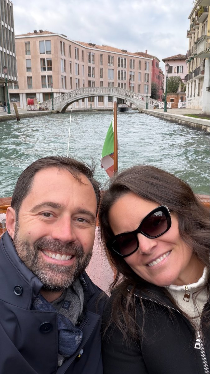 Garry Creath and Pamela in Venice